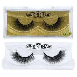 Ручной работы норки 3D волос Lashes natural Look густые ресницы мягкие и яркие Поддельные ресницы 22 стили доступны 300 пар/лот DHL