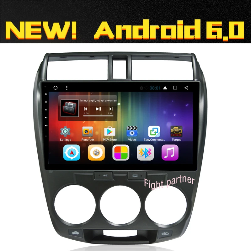 Free Shipping Android Car Multimedia DVD for HONDA CITY Android OS