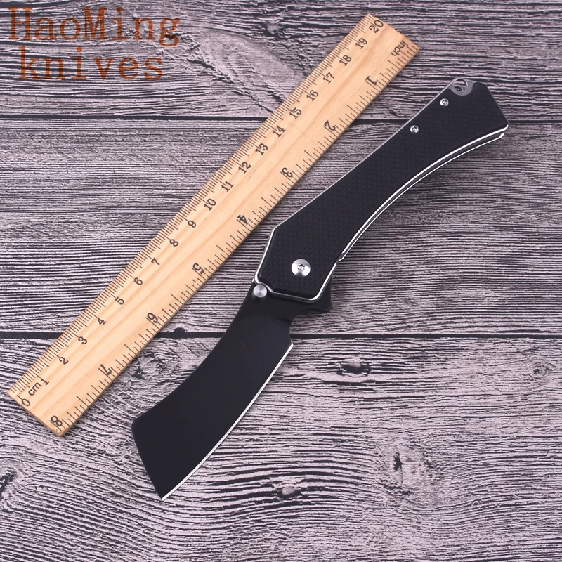 

Bearing System Outdoor Survival Camping Portable Survival Folding Knife Rescue D2 Steel G10 Handle Hunting Tactical EDC Tool OEM