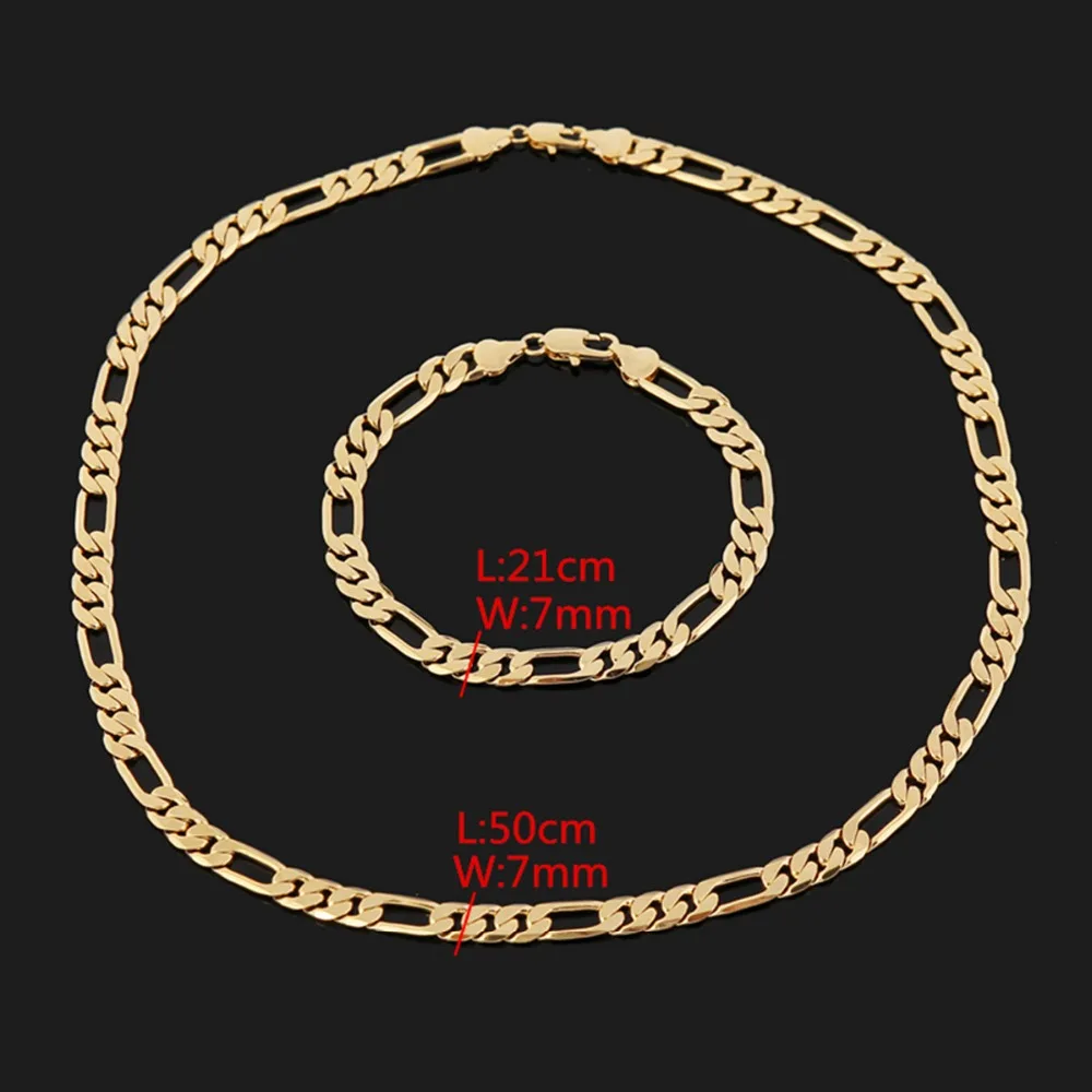 Bangrui-50cm-7mm-Wholesale-fashion-jewelry-gold-plated-chain-and-bracelet-jewelry-sets-men-brazilian-style (2)