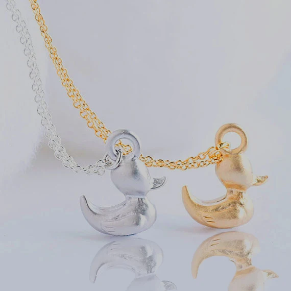 

3D Tiny duck Pendant Necklace Fashion Jewelry Gift For Women 1pc