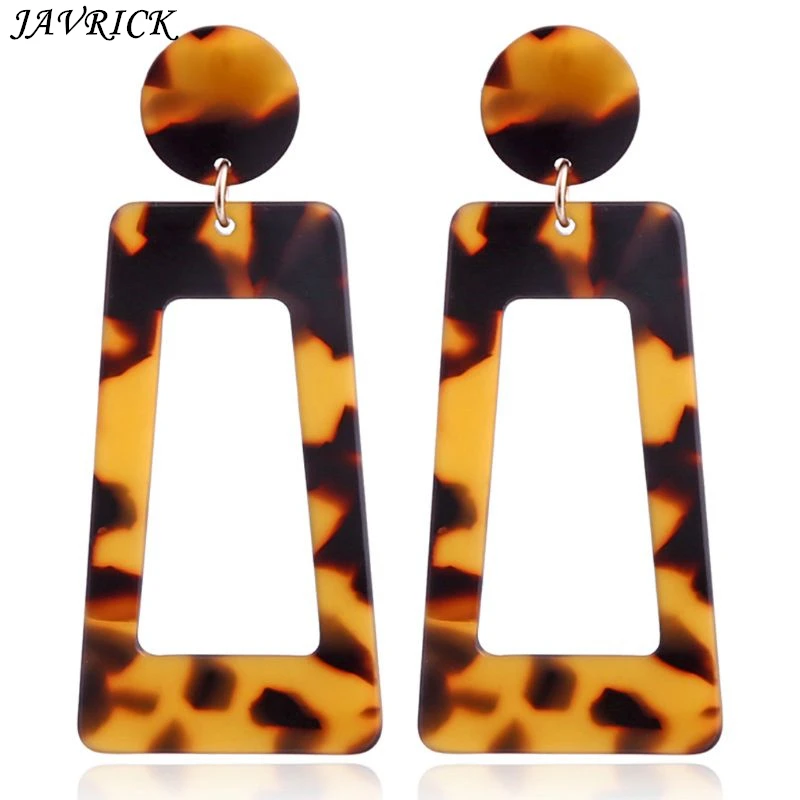 

JAVRICK Mottled Acrylic Dangle Drop Statement Earrings for Women Resin Fashion Jewelry