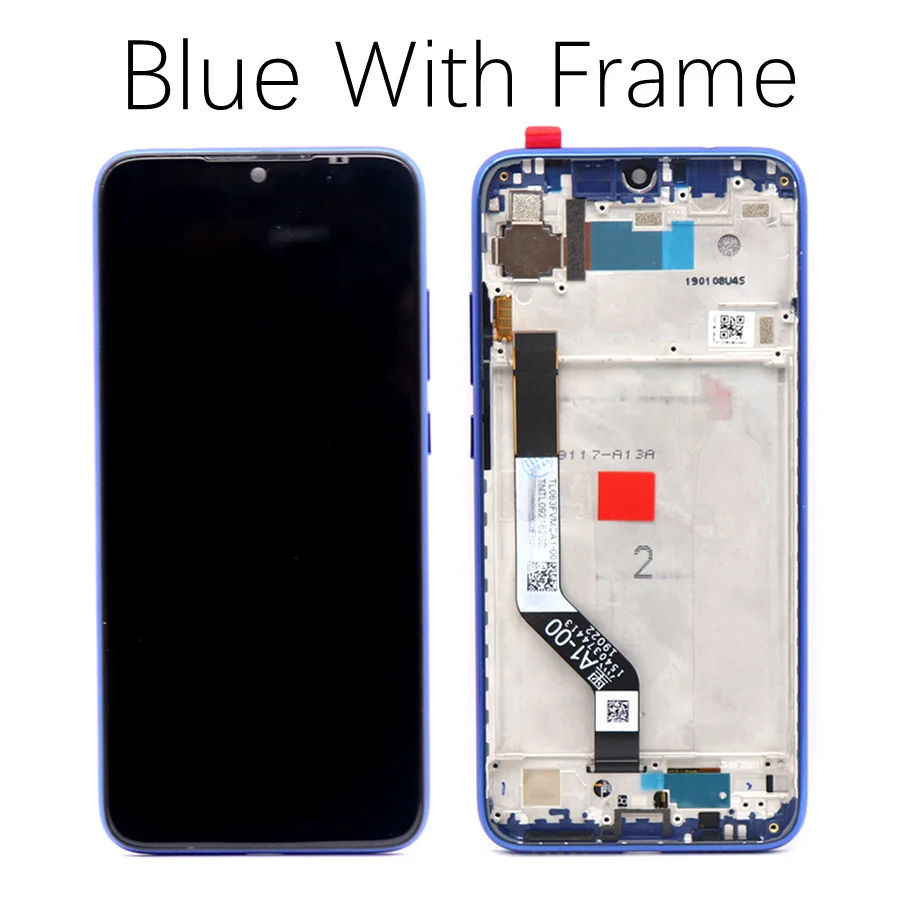 Для Xiaomi Redmi Note 7 ЖК-дисплей кодирующий преобразователь сенсорного экрана в сборе с рамкой для Redmi Note7 дисплей Note 7 Pro замена экрана