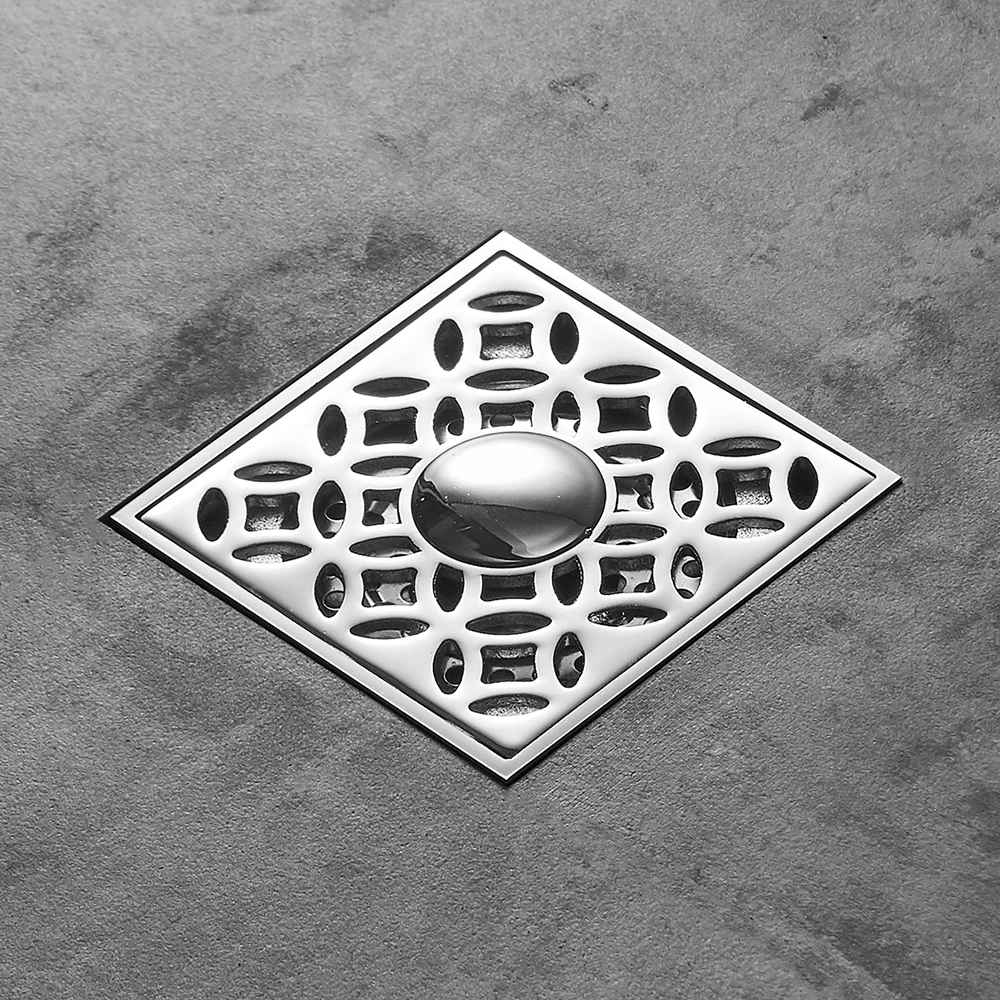 Drenos 10x10 cm Quadrado de Bronze Ralo Do Chuveiro Linear Dreno de Cobre Máquina de Lavar Roupa Uso Varanda Banheiro Grelha Resíduos (1)