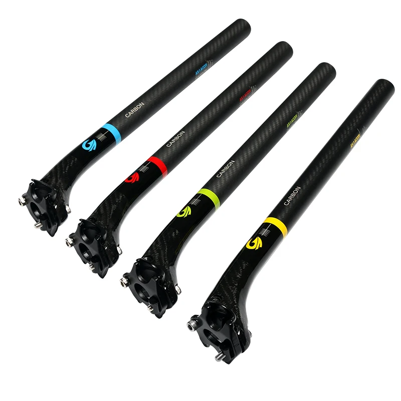 Asiacom 3 كيلو كامل الكربون دراجة seatpost 27.2 30.8 31.6 جبل دراجة مقعد آخر mtb seatpost أجزاء دراجات الأحمر الأزرق الأخضر الأصفر