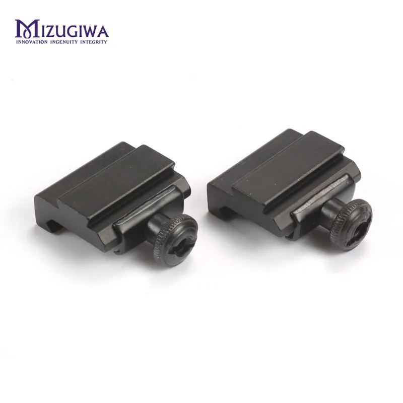 

2Pcs/pair Hunting Scope Mount 20mm to 11mm Base Weaver Picatinny Rail To Dovetail Rail Adapter Base Caza unting Accessories