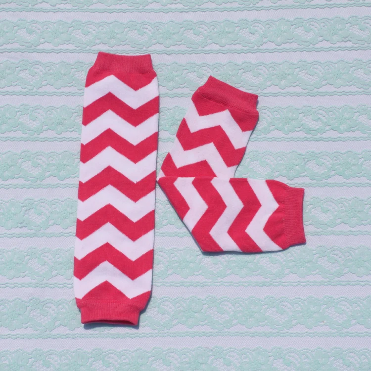 baby hot pink wave leg warmers kids girl sweet cotton Dark Pink leg