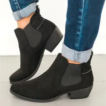 

Women ankle boots 2018 autumn & winter women shoes shallow gladiator women boots botas de mujer plus size 35-43