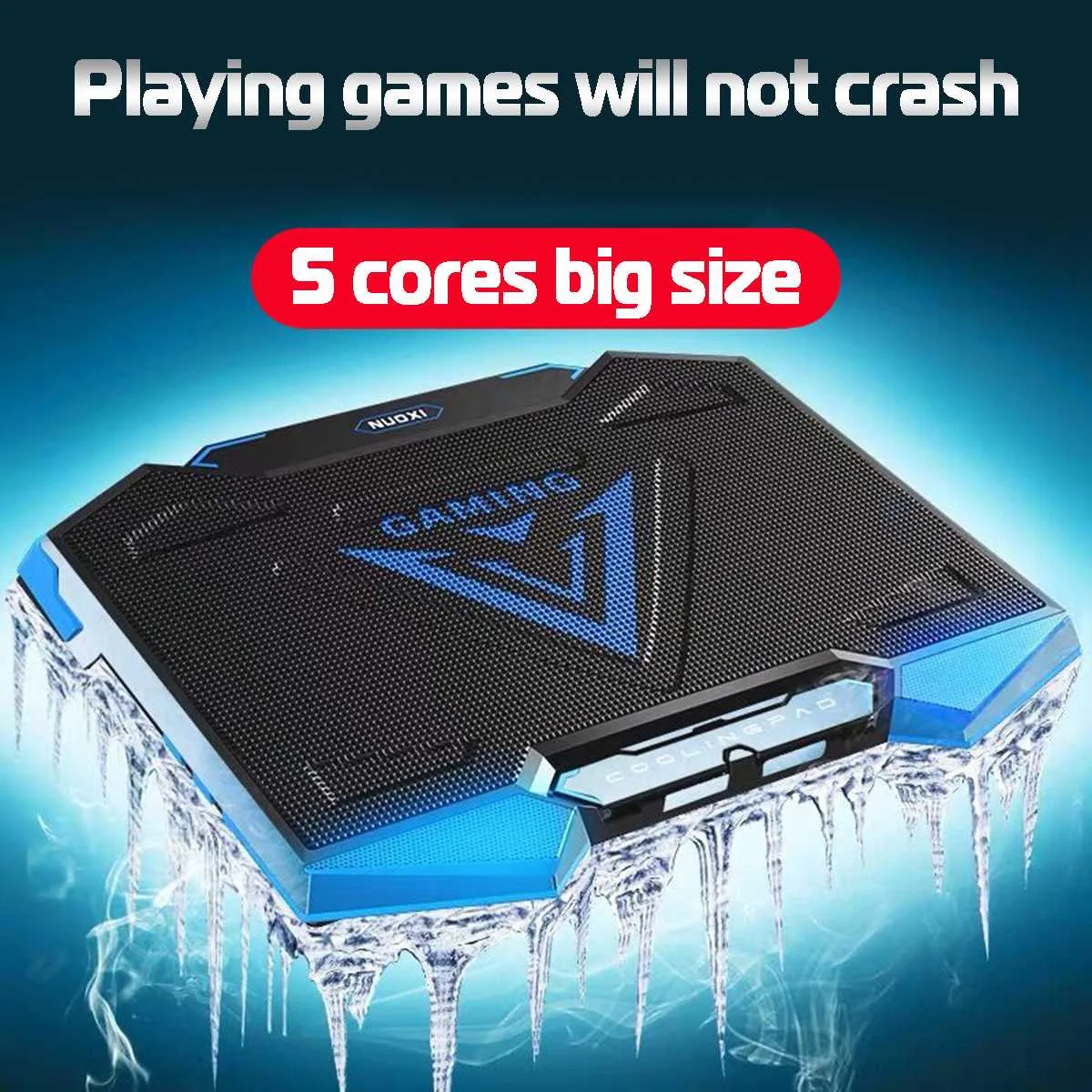 

Laptop cooler USB cooling Fan laptop cooling pad Notebook Stand Portable Adjustable Double 5 fan for 12" 13" 14" 15" 15.6" 17