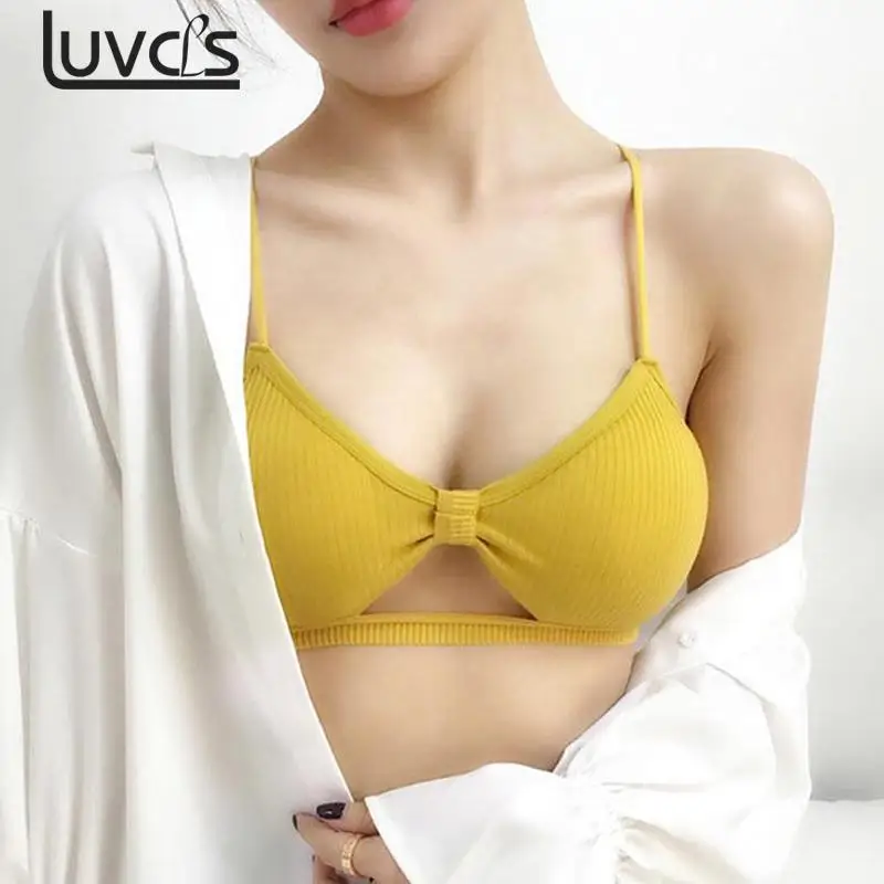  Sexy Bra Push Up Bra For Women Padded Bralette Women's Tube Tops Girl Lingerie Backless Bow Women C