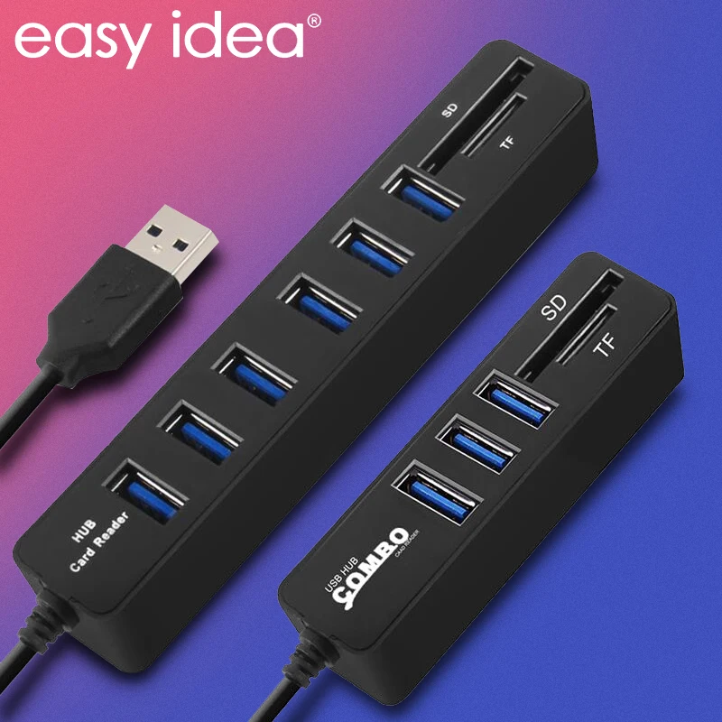 USB разветвитель 3 0 портов 2 кардридер SD/TF|multi usb|port usb 2.0port |