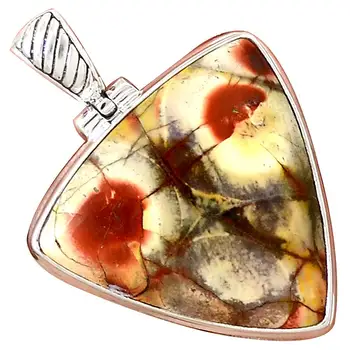 

Genuine MAXICAN BIRD EYE Pendant 925 Sterling Silver, 39.4 mm, MHBAP5875