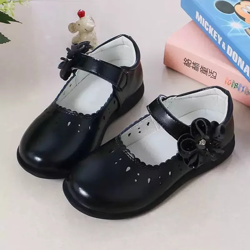 

Autumn New Princess Girls Shoes For Kids School Leather Shoes For Student Black Dress Shoes For Girls 3 4 5 6 7 8 9 10 11 12-16T