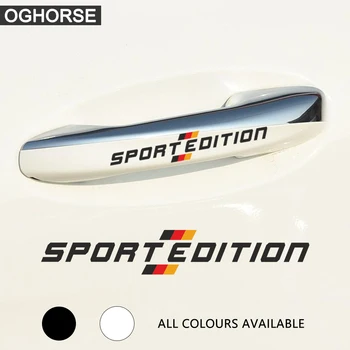 

4Pcs Sport Edition Car Door Handle Sticker Decal For Mercedes Benz A C E GLA CLA GLC Class W176 A45 W205 W204 W212 W203 C63 AMG