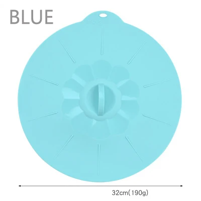 5PCS Reusable Silica gel Spill Stopper Cover Universal Silicone Food Bowl Pot Lid Silicone Cover Pan Cooking Kitchen Accessories - Цвет: BLUE-6