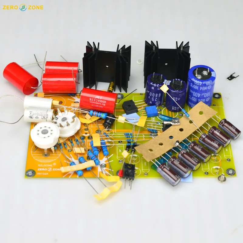 PRT06A 12AX7+ 12AT7 стерео ламповый предусилитель DIY Kit база на цепи MATISSE