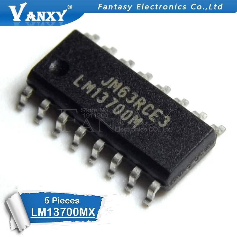 5 шт. LM13700M лапками углублением SOP-16 LM13700MX SOP16 LM13700 СОП SMD