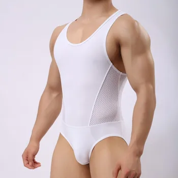 

Men Slimming Seamless Body Shaper Hot Man Vest Bodysuit Underwear Male Cincher Tight Body Building Shaperwear Coffee Lingerie