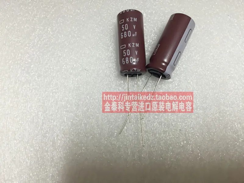 

2018 hot sale 30PCS/50PCS Electrolytic capacitor 50V680UF 13X30 KZM long life NIPPON brown 105 degrees free shipping