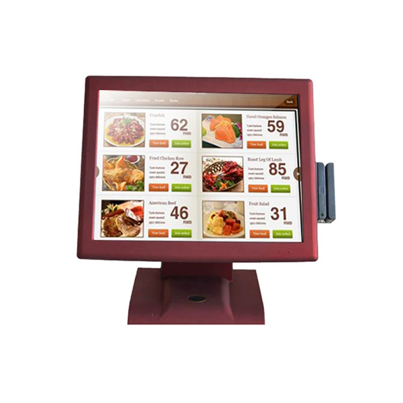 

2119 15 Inch Touch Screen Cash Register Touch A Supermarket Cash Register Cash Register Scanner Cash Box Printer Set