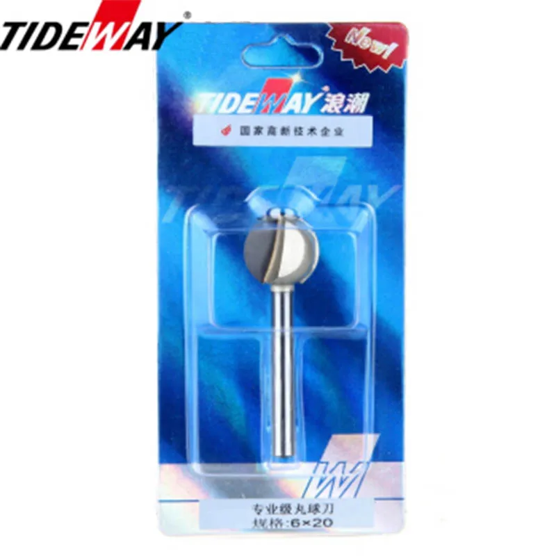 Tideway Woodworking Ball Router Bit Wood Carving Milling Cutter Tray Coffee Table Base Ball Cutter Sharp Smoothly Carving Mill