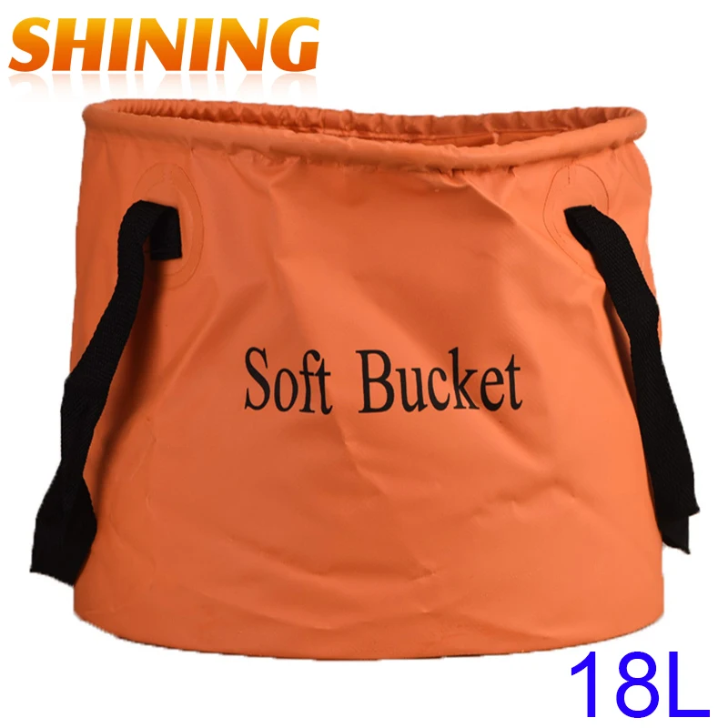 Folding Bucket Car Wash Bucket Outdoor Portable Fishing Buckets Washing
