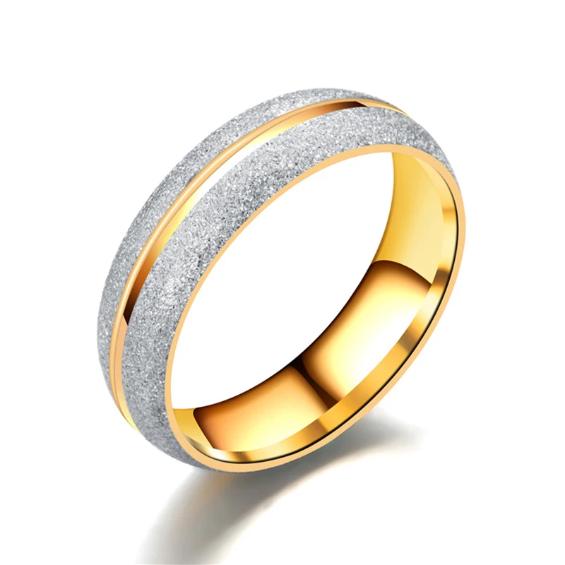 Кольца для пар, нержавеющая сталь, жемчуг, песок, кристалл, кольца для влюбленных, простые, элегантные, свадебные, юбилейные, Женские Ювелирные изделия, Золотые кольца - Цвет основного камня: Men Ring