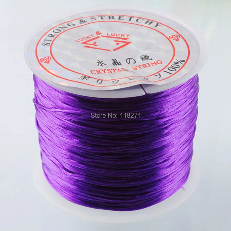 Buy Free shipping Purple Stretch Elastic Bead Cord