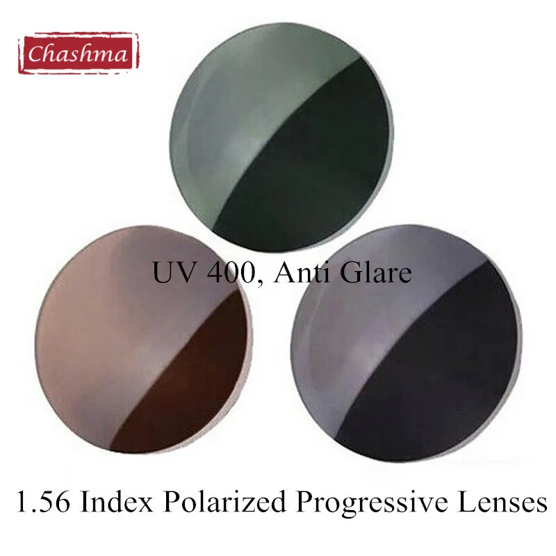 1.56 Index Polarized UV Protection Sun Lenses Verifocal Multifocal Wide