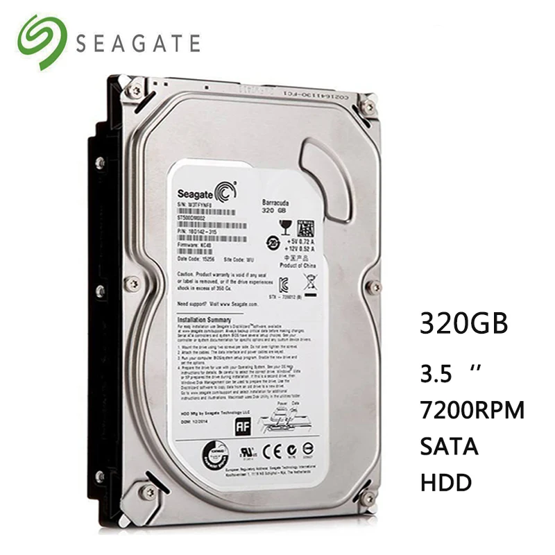 Внутренний механический жесткий диск Seagate для настольного компьютера 320 ГБ 3 5
