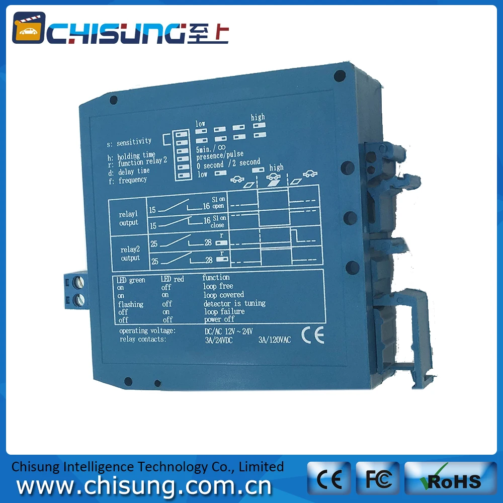 Dual12v/24 В Одноканальный детектор петли Магнитная техосмотра устройство для дверей Управление доступом