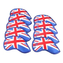 9 шт./компл. Гольф флаг Великобритании Железный клуб крышка головки железные крышки подходят всем брендам