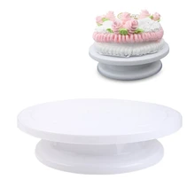 Поворотные столы для тортов вращающаяся подставка для тортов украшение для кухни инструмент для выпечки DIY инструменты белый пластик экологически чистые поворотные столы