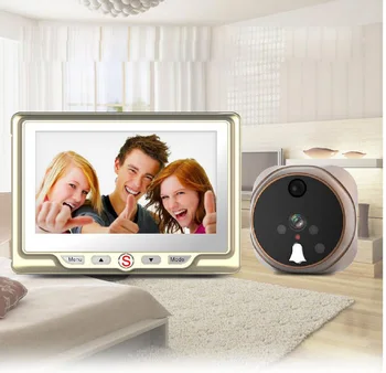 

4.3' LCD Peephole Viewer Door Eye Doorbell 120 Degree Camera Motion Detection Video Peephole Viewer with Night Vision