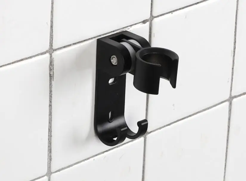 Ручная душевая головка для ванной комнаты черный держатель для душа настенное крепление для душа монтажные кронштейны ручной держатель для распылителя