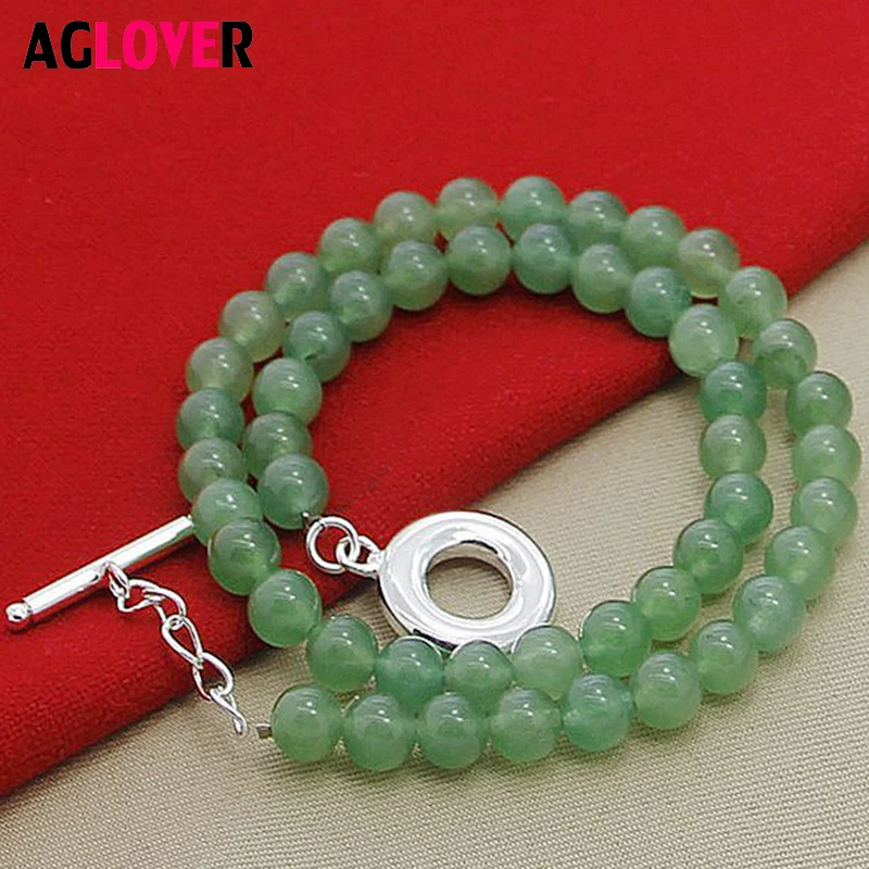 

New Arrivals 925 Sterling Silver Pearl Necklace Green Natural Pearl Necklace Women's Genuine Glamour Jewelry