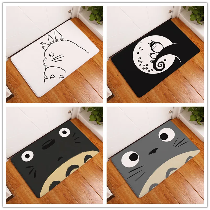 buy Welcome Waterproof Door Mat Cartoon Cute Totoro Kitchen Rugs Bedroom Carpets Decorative Stair Mats Home Decor Crafts