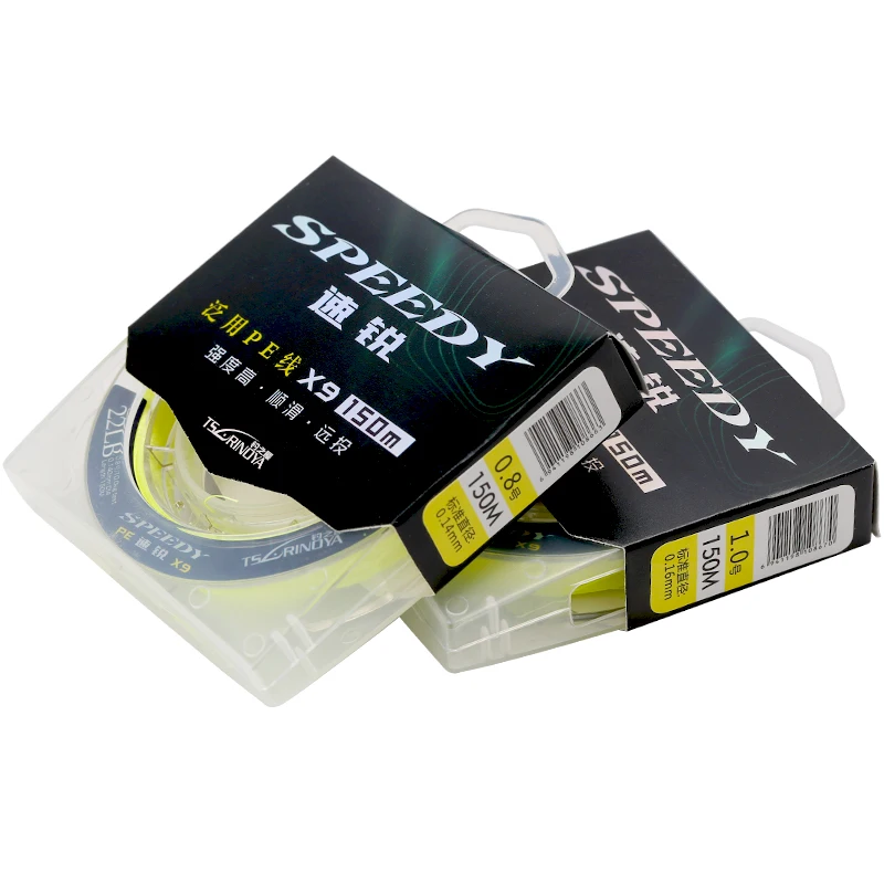 TSURINOYA SPEEDY 150 м 0 4 # 3 #9 прядей PE плетеная рыболовная леска 7 27 19 1 кг волокнистый