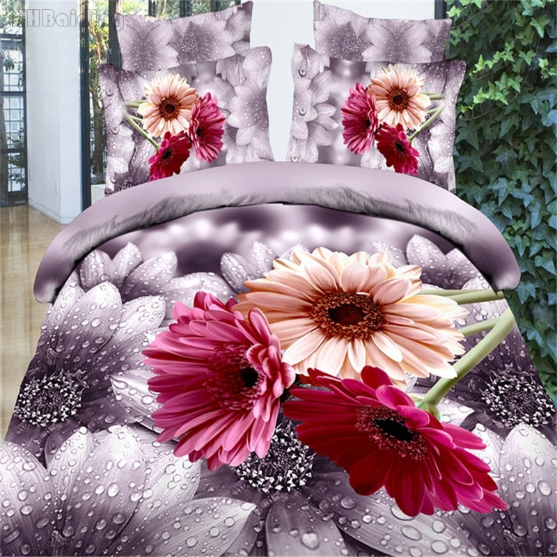 

Home Textile 3D Lemon Fruit Bedding Set Flowers Printing Bed Linens Duvet Cover Bed Sheet Pillow Case Queen Size Free Shipping