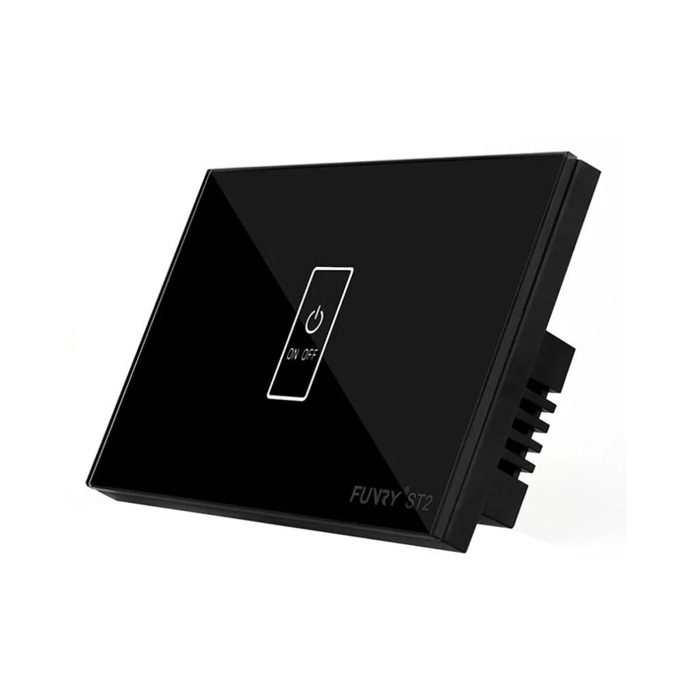 

FUNRY ST2-1 US Plug Touch Switch Smart Wall Switch Light Touch Screen Capacitive Touch High Sensitivity 1 Gang 1 Way