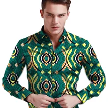 African print font b men s b font shirt turn down collar dashiki shirts for men