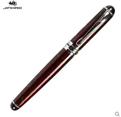 

Luxury Brand Jinhao X750 Red Marble roller ball pen Medium 18KGP Nib School Office Name Ink Pens Gift Stationery