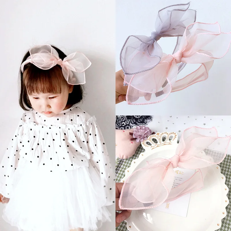 

Korea Flowers Hand Made Rabbit Ear Retro Hair Accessories Hairband for Girls Bunny Crown Hair Band Headbands For girls