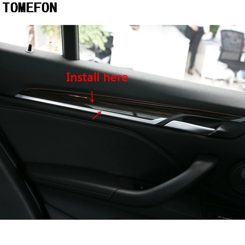 TOMEFON для BMW X1 F48 2016 2017 2018 ABS углеродное волокно краска внутренняя Передняя шестерня