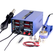 YIHUA 853D паяльная станция 2A 15 в USB BGA SMD DC источник питания горячий воздушный пистолет паяльник паяльная станция высокой мощности 220 В