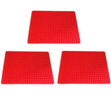 Горячая красная Пирамида формы для выпечки кастрюля с антипригарным покрытием силиконовые коврики для выпечки формы коврик для приготовления пищи духовой коврик для выпечки лист кухонные инструменты 3 размера