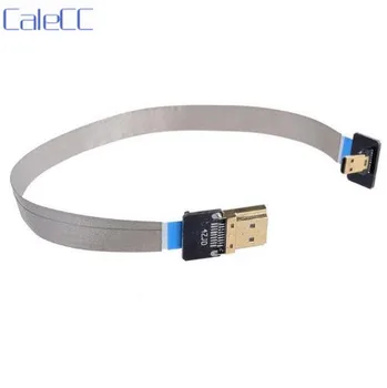 

90 Degree Down Angled FPV Micro HDMI Male to HDMI Male FPC Flat Cable 20cm for Multicopter Aerial Photography