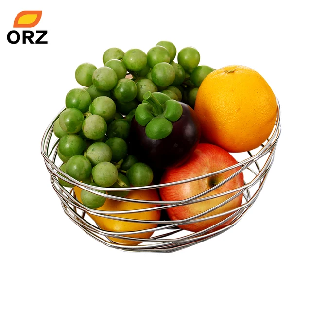 Orz Fruit Basket Metal Wire Bird S Nest Banana Holder Rack Orz Fruit Basket Metal Wire Bird S Nest Banana Holder Rack Vegetable Table Dining Wedding Decoration