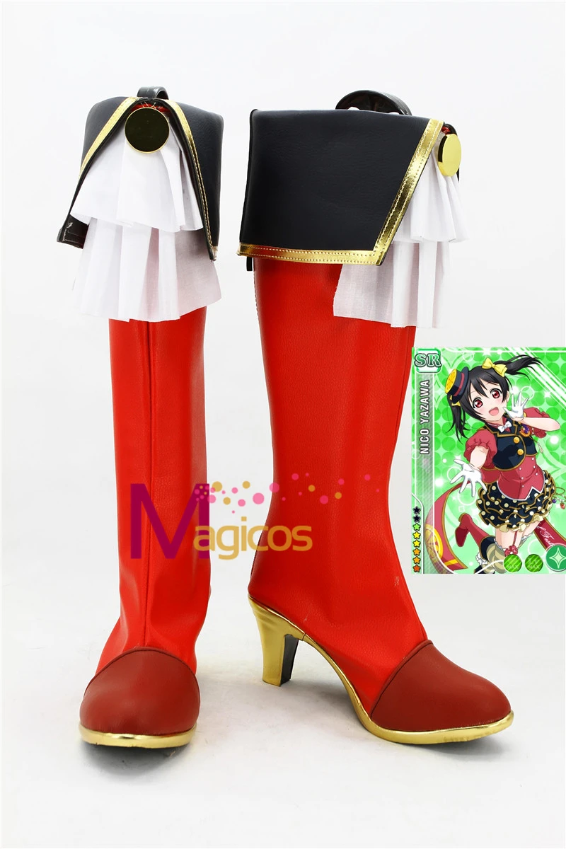 font b Anime b font LoveLive Fruitfredsh Nico Yazawa Boots font b Cosplay b font