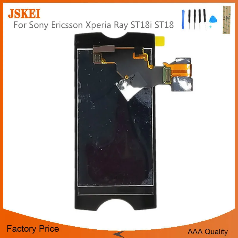Для Sony Ericsson Xperia Ray ST18i ST18 ЖК дисплей с кодирующий преобразователь сенсорного